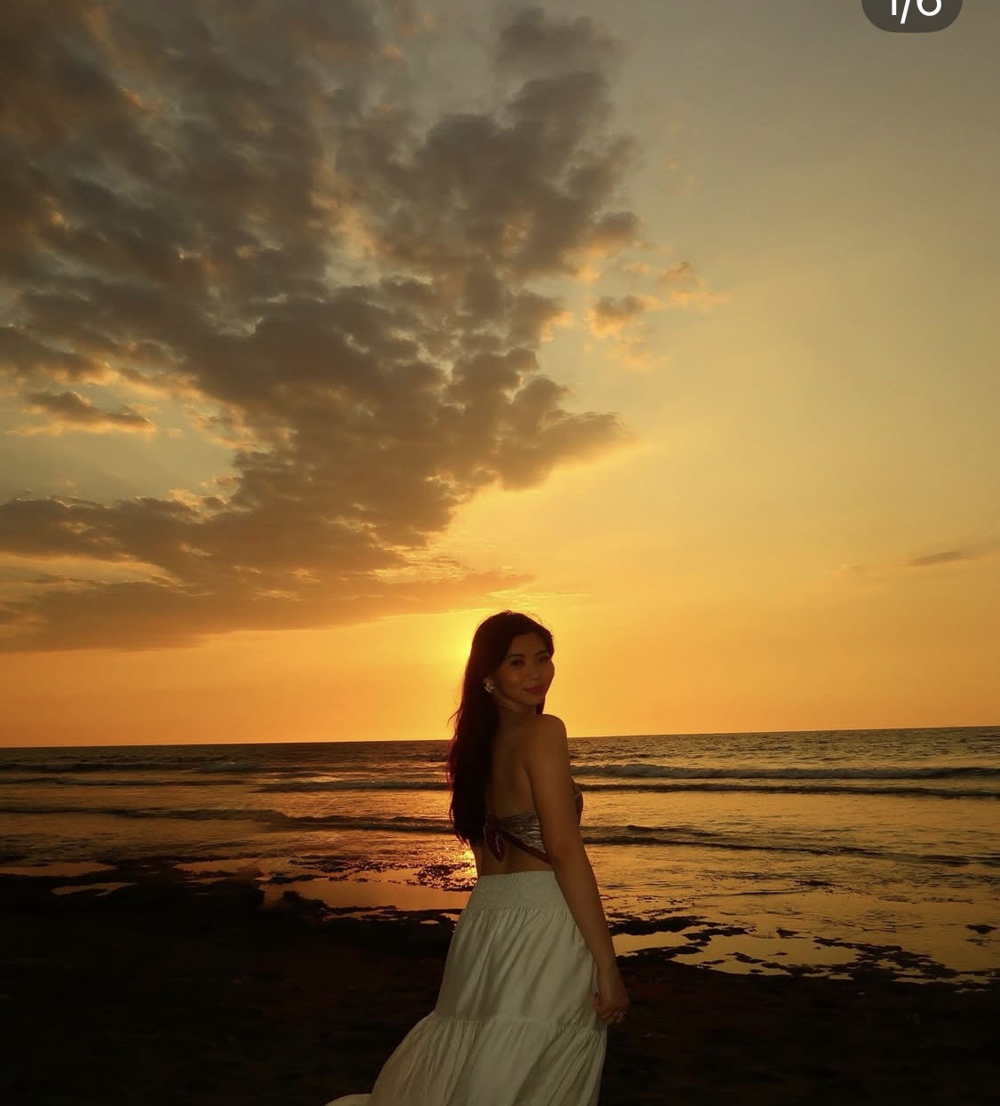 Jenelle Sy at sunset in La Union