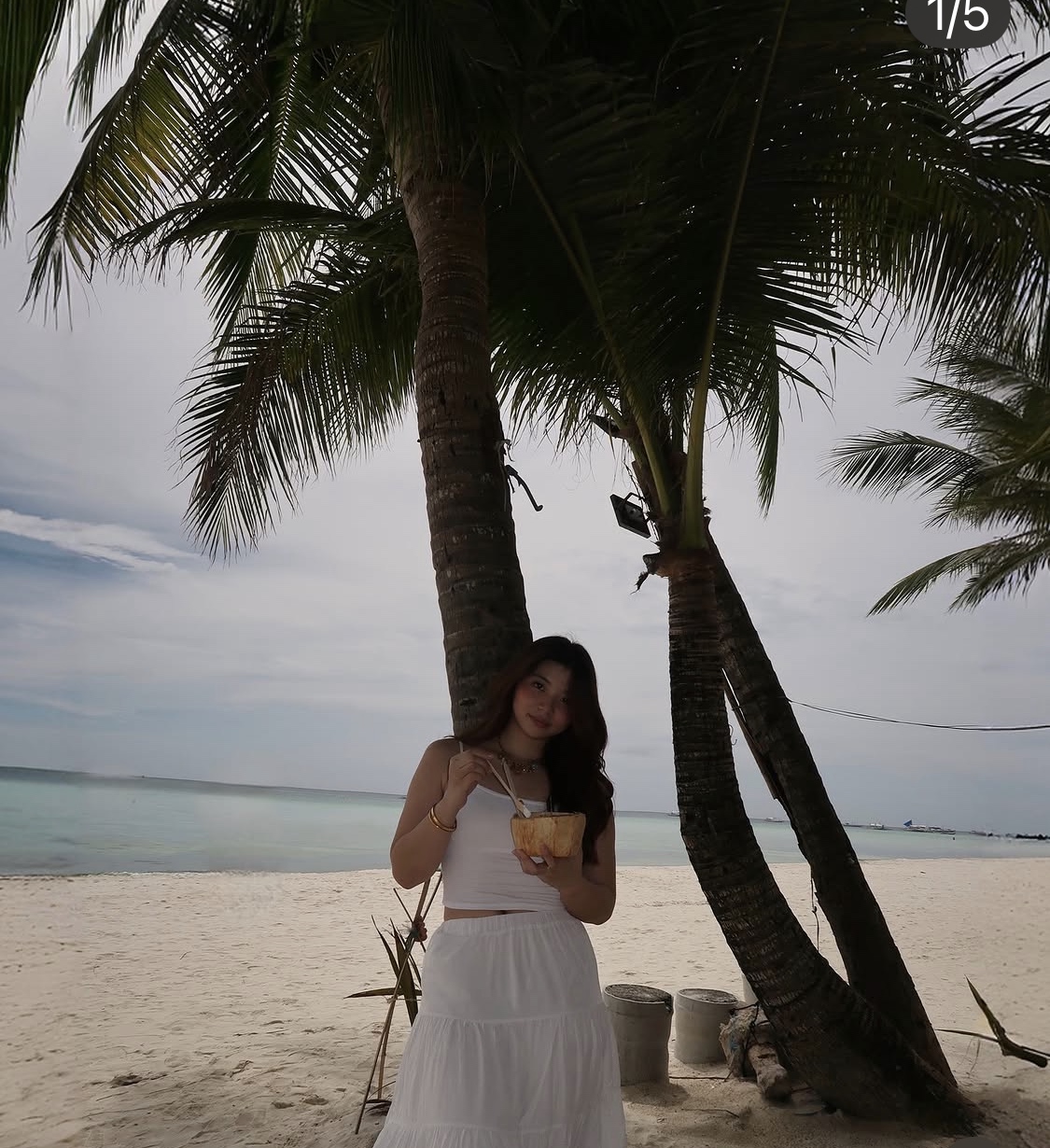 Jenelle Sy on the beach in Boracay